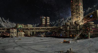 Hyperion-8 (lunar prison) design by Bartol Rendulic. 
