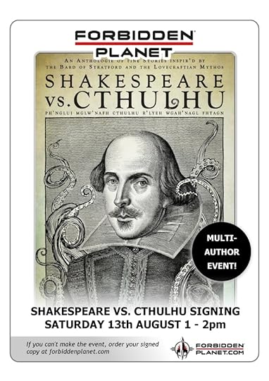 Come and join us at Forbidden Planet for the official launch of Shakespeare Vs Cthulhu!