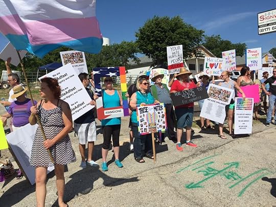 I AM DONE protestors stand against religious bigotry and hate speech on June 26 to declare that