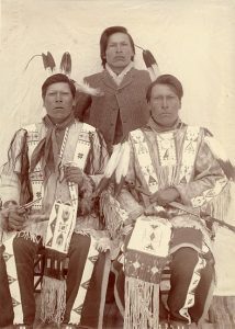 Brothers, (left to right) White Lance, Joseph Horn Cloud, and Dewey Beard, Wounded Knee warriors; Miniconjou Lakota