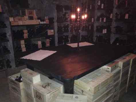 Il Centro wine cellar.