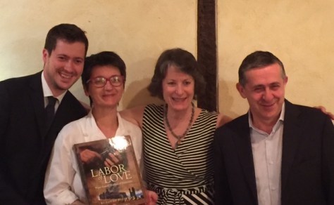 Giampiero, Elide, and Enrico Cordero with Suzanne after yet another gastronomic feast at il Centro. 