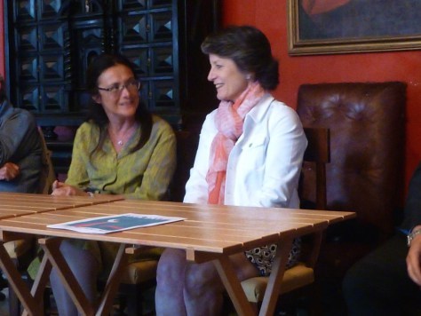 Barolo vintner, dear friend, and excellent translator Chiara Boschis and Suzanne.