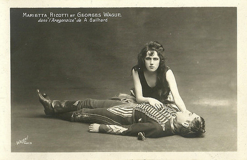 Georges Wague and Marietta Ricotti in L'Aragonaise