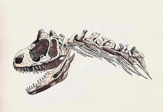 Carnotaurus from Argentina. I found this on interesting because while it was huge, its head was much smaller than most of the carnivores