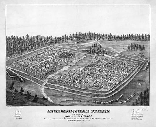 A depiction of Andersonville Prison by John L. Ransom