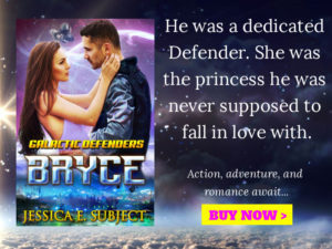 New Release! Bryce, book one of Jessica E. Subject's new sci-fi adventure romance series, Galactic Defenders