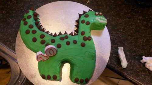 dinosaur birthday cake