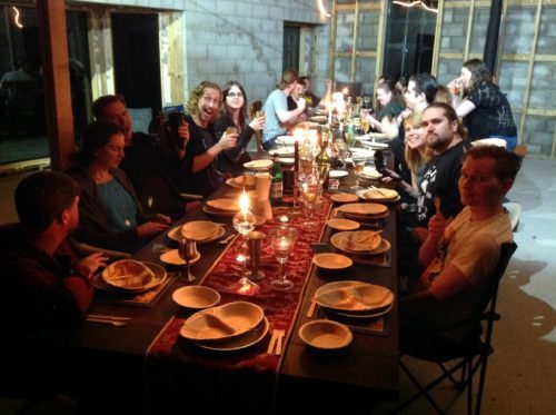 medieval banquet table decor