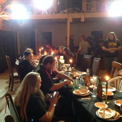 medieval banquet table decor