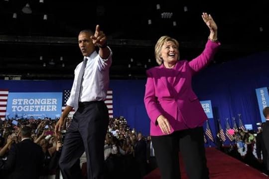 President Barack Obama and Hillary Clinton campaigning in Charlotte, N.C., Tuesday, July 5, 2016.