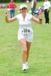 Me finishing a 10k race