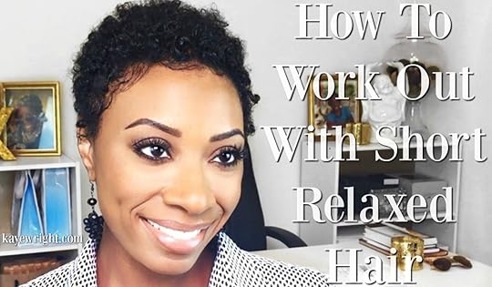 how to work out with short relaxed hair