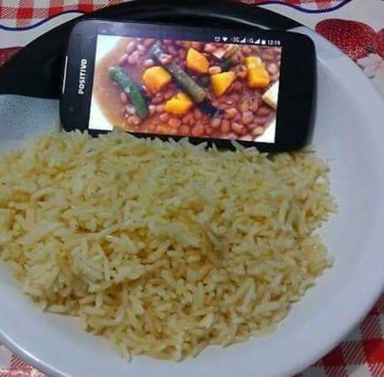Agora só com feijão virtual mesmo...
