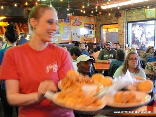 busy server at Steamboat Bill’s on the Lake In Lake Charles, LA