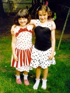 Briana and Kate in first grade