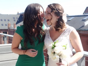 Kate and Briana at Briana's wedding