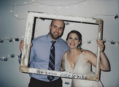 Briana and Nick at the reception.