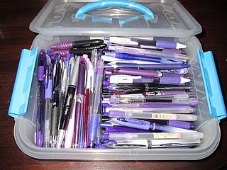 passion purple pens