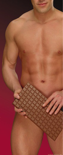 Chocolate with man