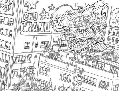 SKYBOURNE #1 - Geof Darrow Variant Cover line art