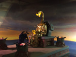 Sacrificing a tiny little diarama baby to the creature from Dreamscape (obscure movie reference)