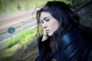 Photo of woman thinking