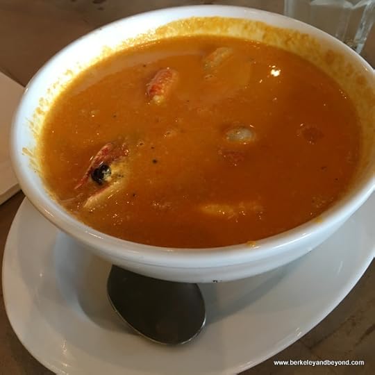 chupe de camarones at Pio Pio 2 in Jackson Heights, Queens, New York