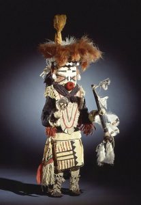 Late 18th century Zuni kachina doll of the handsome clown Paiyatemu. Photo: Wikimedia/Brooklyn Museum