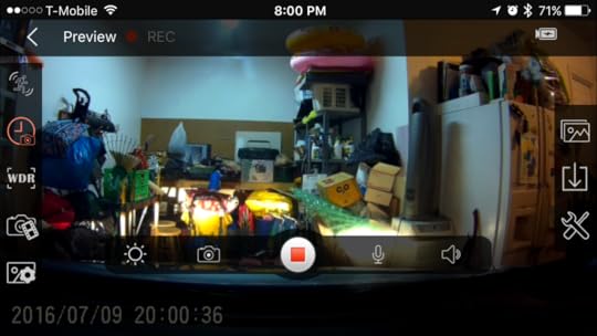 You can control a lot of camera features from the app.