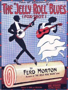 Sheet music: The 'Jelly Roll' Blues, by Ferd Morton, 1914 (public domain)