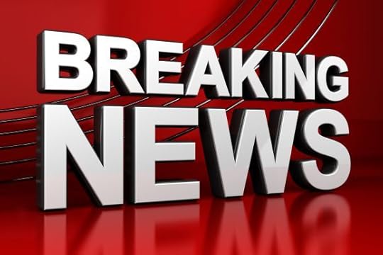 15056646 - 3d illustration of a breaking news tv screen