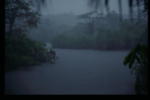 Rainy view from the huts