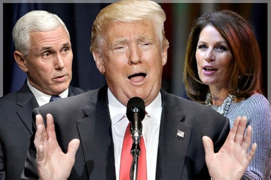 Mike Pence, Donald Trump, Michele Bachmann