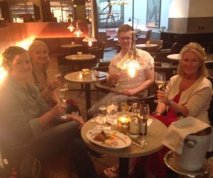 Fint gäng - Katarina Bivald, Karin Linge Nordh, John Häggblom och Åsa Hellberg.