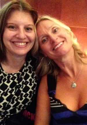 Karin och jag - speedad dreamteam.