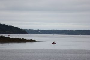 Beth with an entire cove to herself