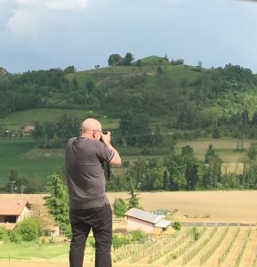 Photographing the Savigno countryside
