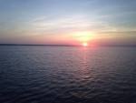 Beautiful sunset on the Elizabeth River during our dinner cruise