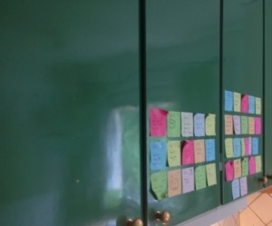 Detta funkar nog bäst om man har fula köksluckor, för de blir lite, lite förstörda.