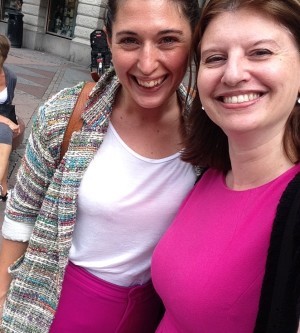 Och se - vi matchade varandra färgmässigt! 