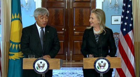 Hillary Clinton and Kazakh Foreign Minister