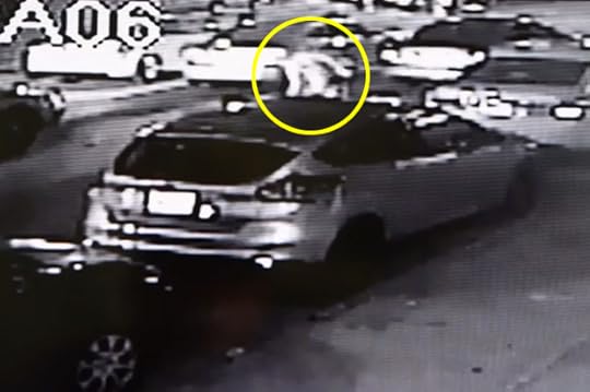 Surveillance footage showing Delrawn Small moments after being shot
