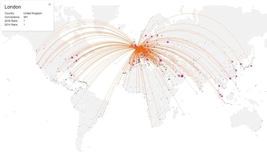 Global Connectivity Ranking interactive infographic world London
