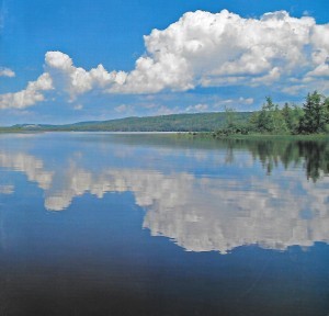 Cross Lake looking north toward Fort Kent