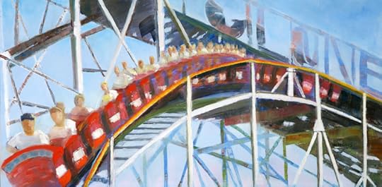 Cyclone, Oh What a Ride 12x24 Oil