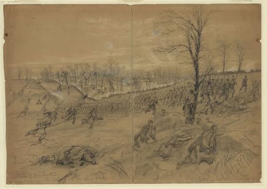 The First Battle of Winchester, where John was engaged (Library of Congress)