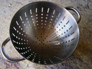 photo of a colander