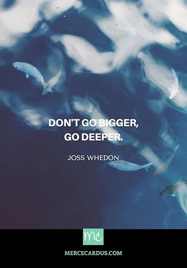 Joss on going deeper