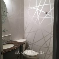 What Segreto Did Last Week! Segreto Secrets Blog! Contemporary Metallic Finish in Bathroom